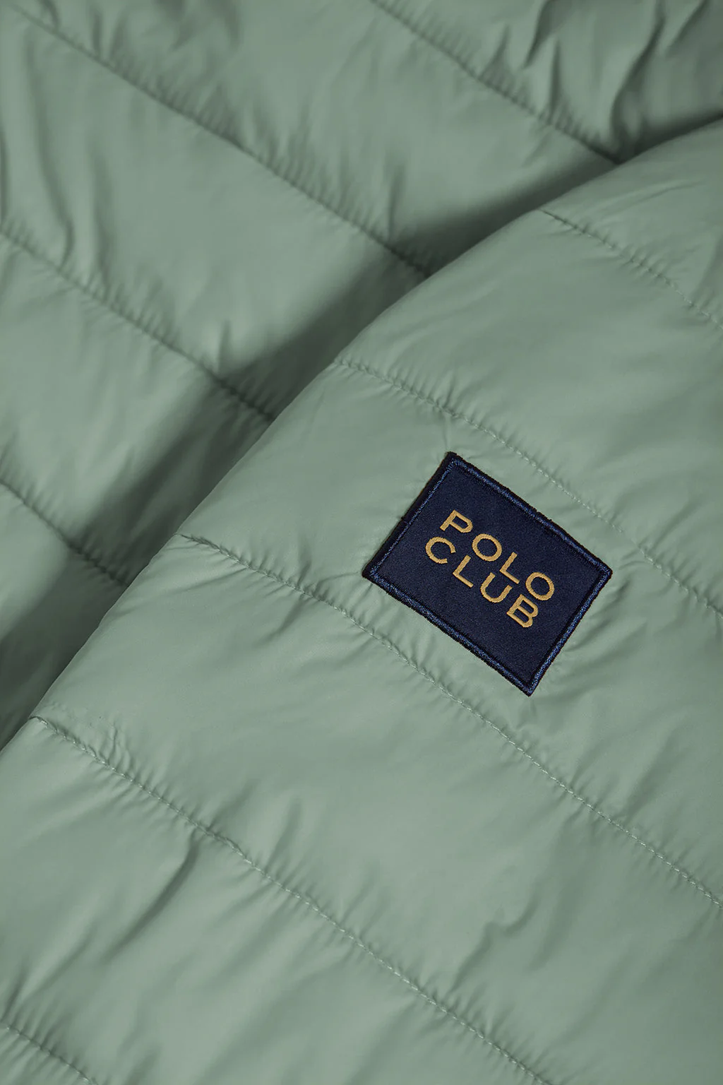 Jade-green ultralight Charles jacket Jade with hood and Polo Club logo - Image 9