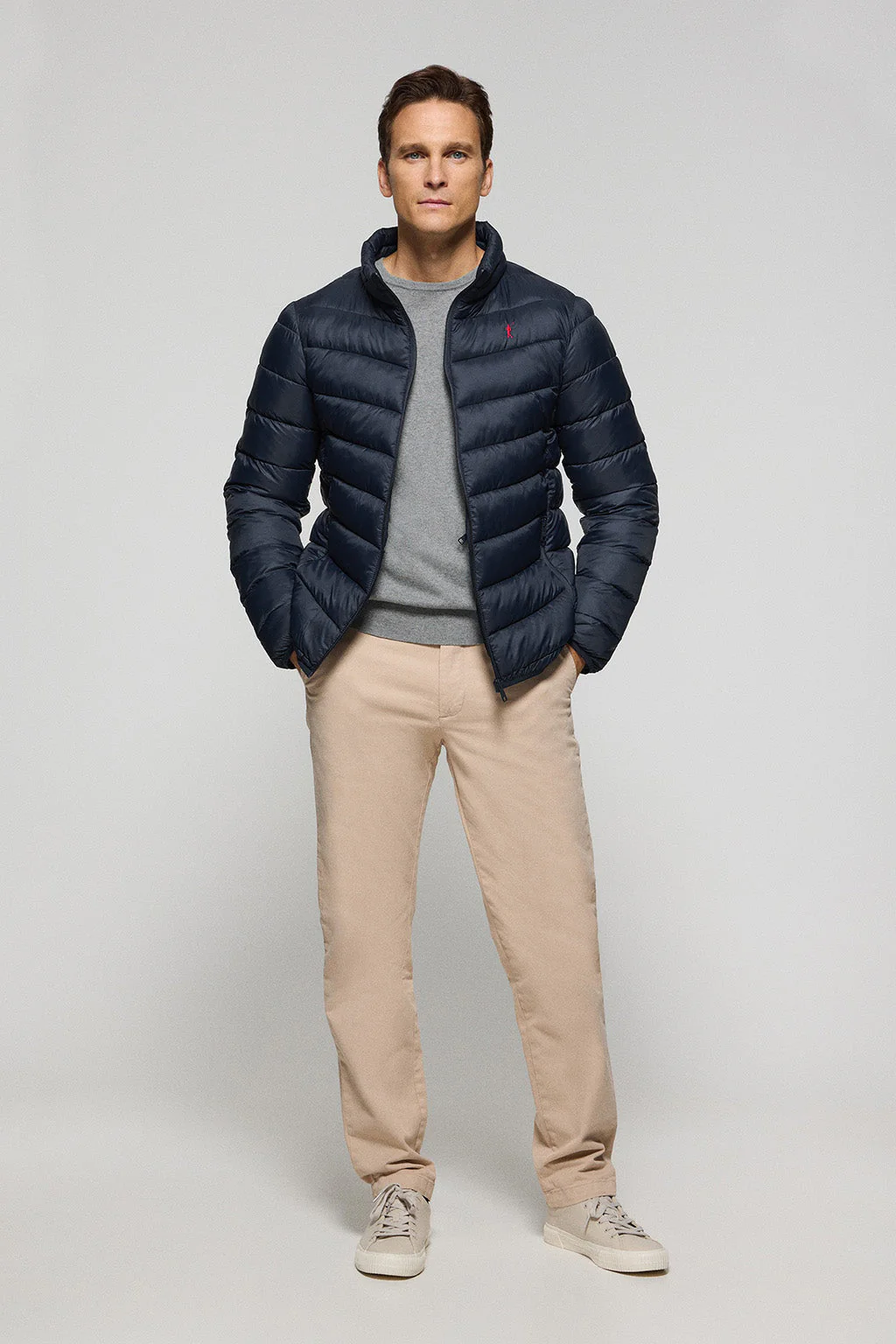 Navy-blue ultralight jacket Chase with Rigby Go embroidery - Image 3