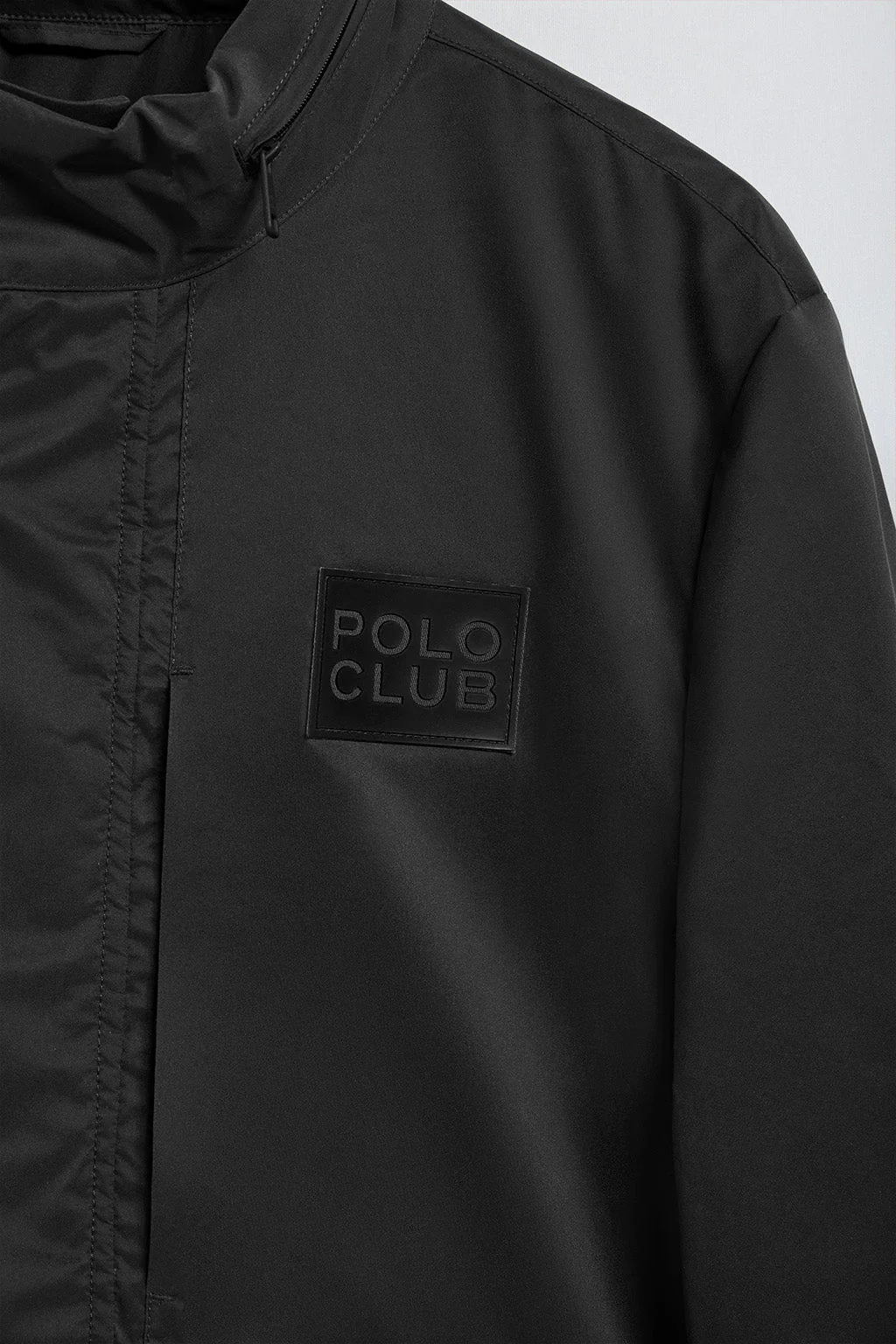 Black lightweight Parka Chelsea with branded patch - Image 10