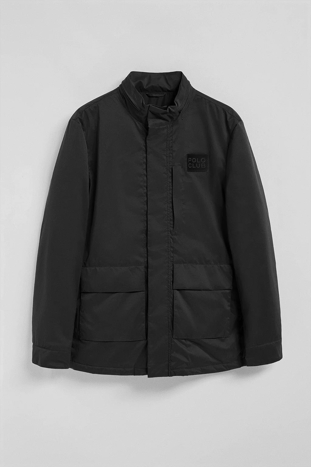 Black lightweight Parka Chelsea with branded patch - Image 12