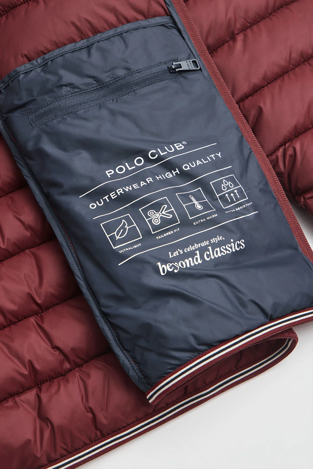 Maroon jacket Chuck Embroidery with Rigby Go logo - Image 7