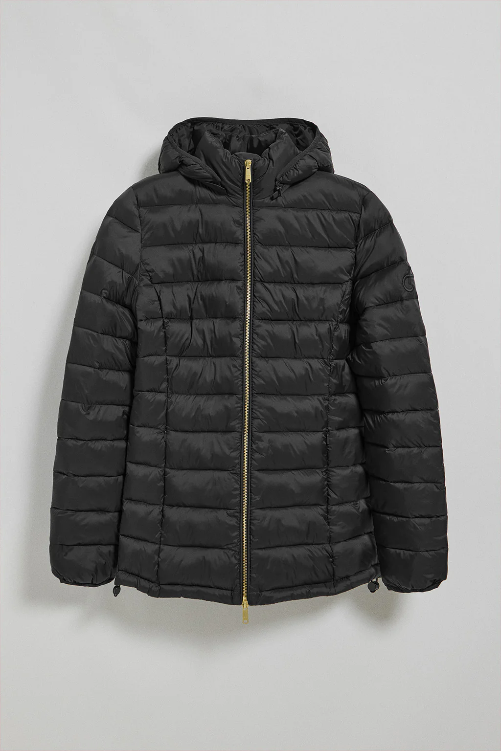 Black ultralight jacket Cintia with detachable hood and PC embroidery - Image 10