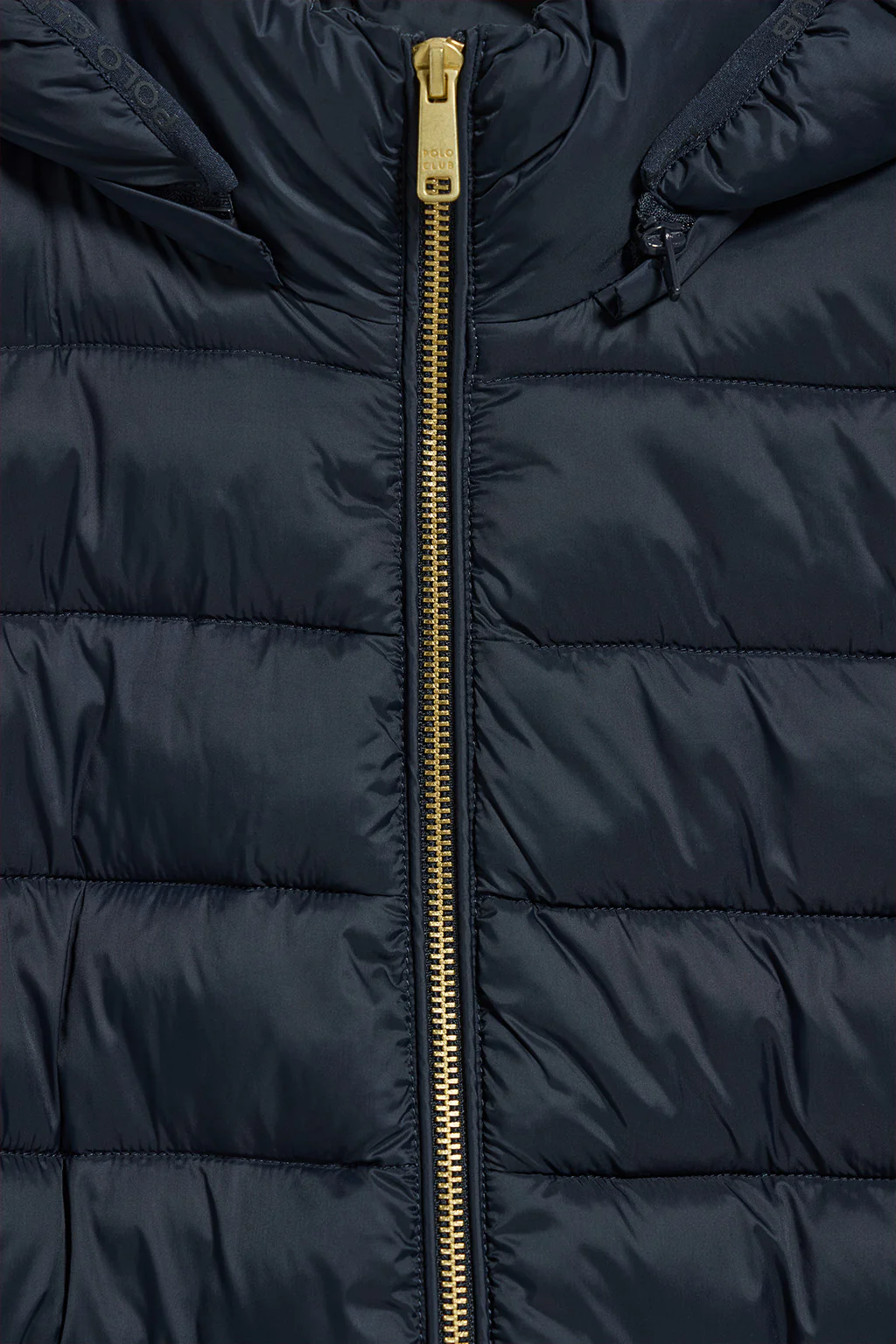 Navy-blue ultralight jacket Cintia with detachable hood and PC embroidery - Image 9