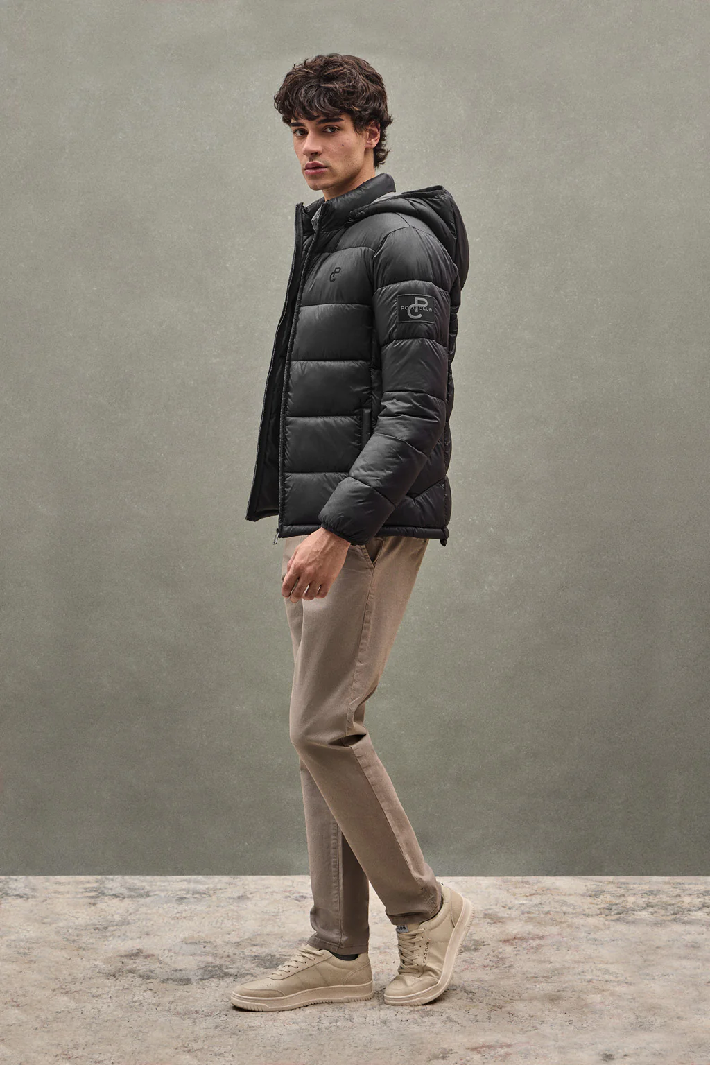 Black jacket Ciro with Polo Club logo