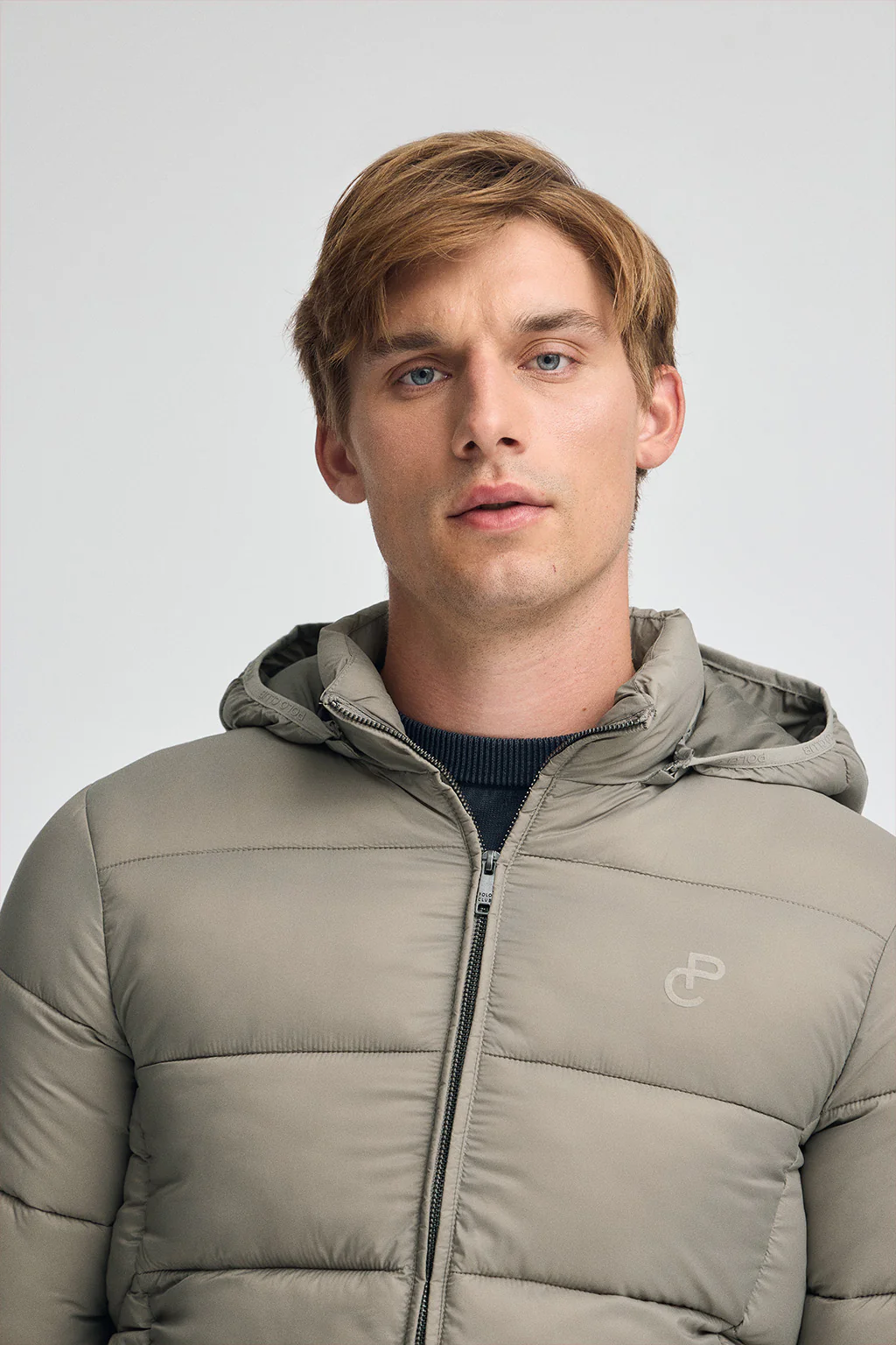 Stone-grey jacket Ciro with Polo Club logo - Image 3