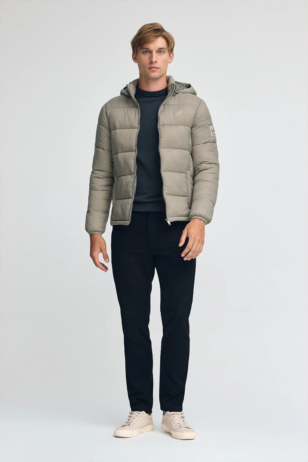 Stone-grey jacket Ciro with Polo Club logo - Image 5
