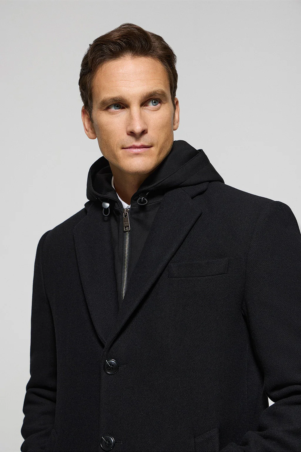 Black coat Claude with Polo Club details - Image 3
