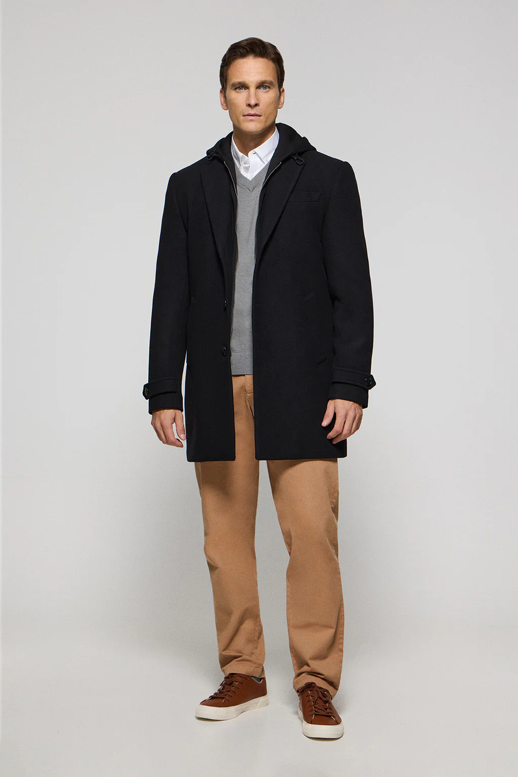 Black coat Claude with Polo Club details - Image 4