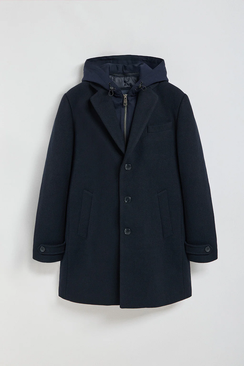 Navy-blue coat Claude with Polo Club details - Image 13
