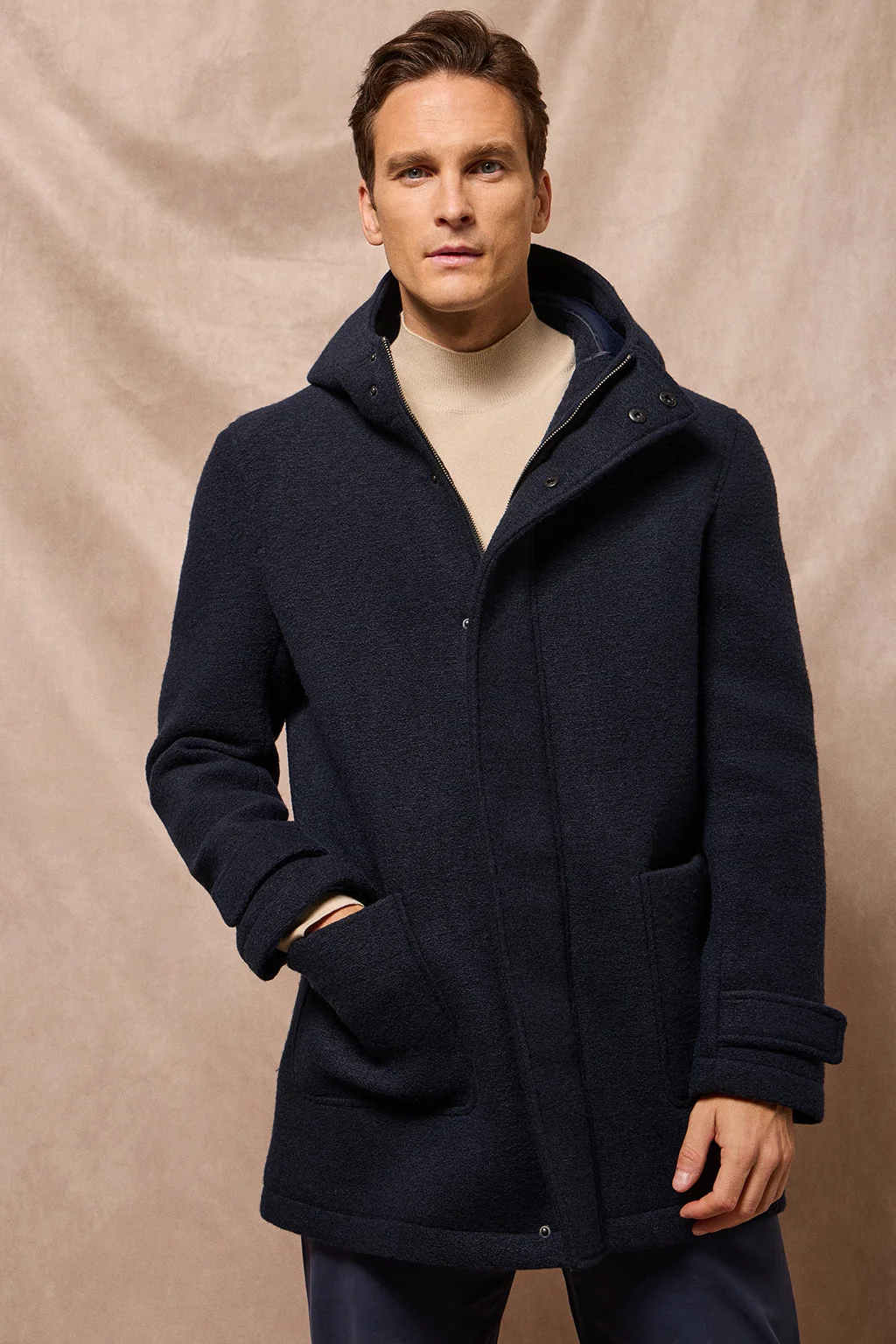 Navy-blue hooded parka Clay with Polo Club details - Image 12