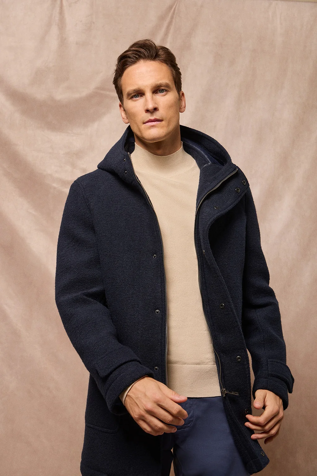 Navy-blue hooded parka Clay with Polo Club details - Image 14