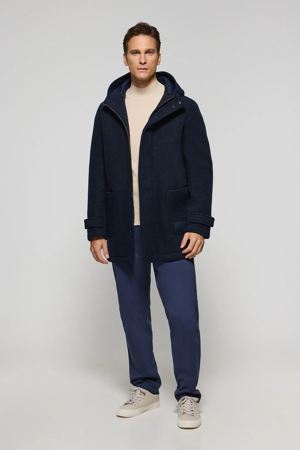 Navy-blue hooded parka Clay with Polo Club details - Image 4