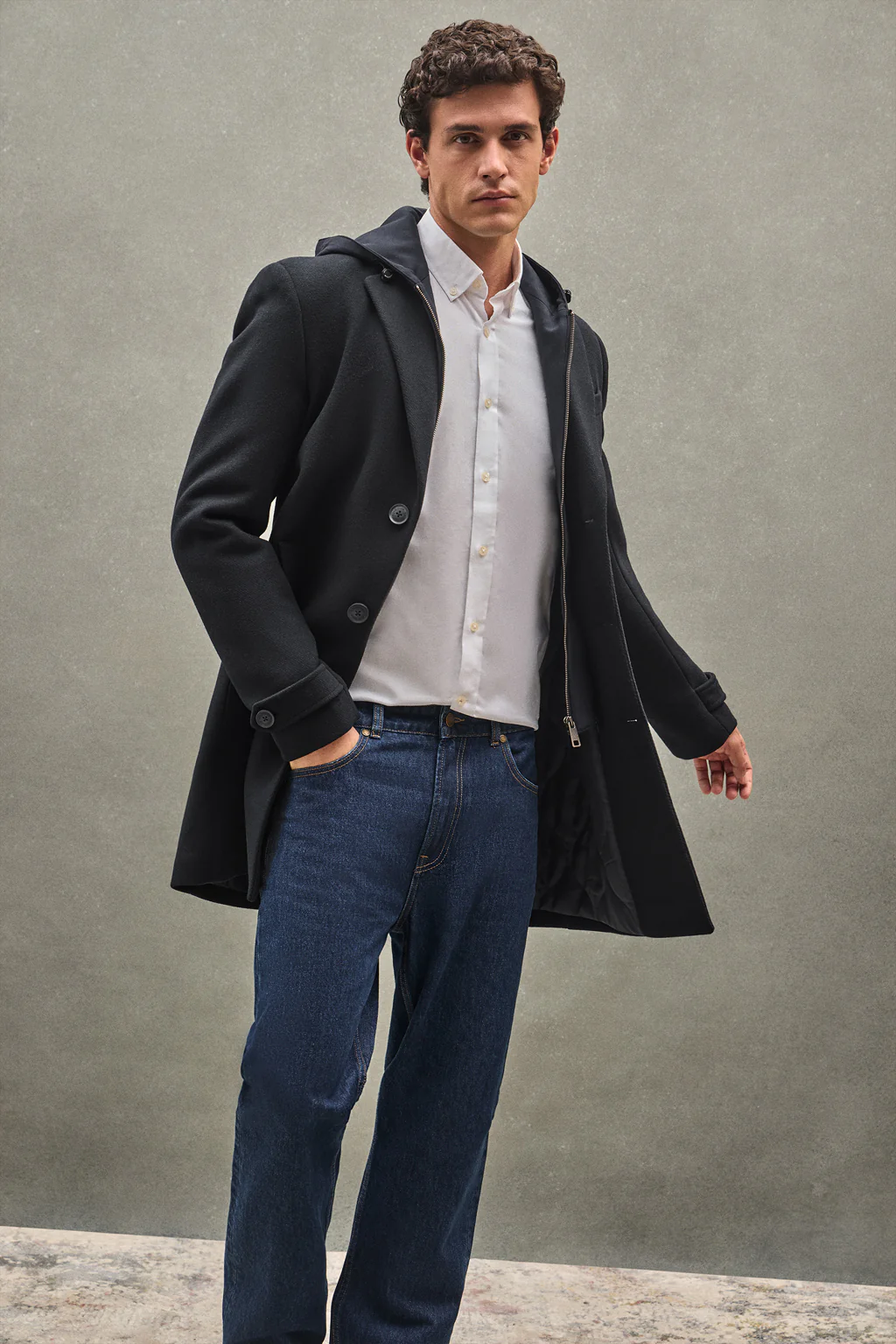 Black coat Clement with Polo Club logo - Image 4