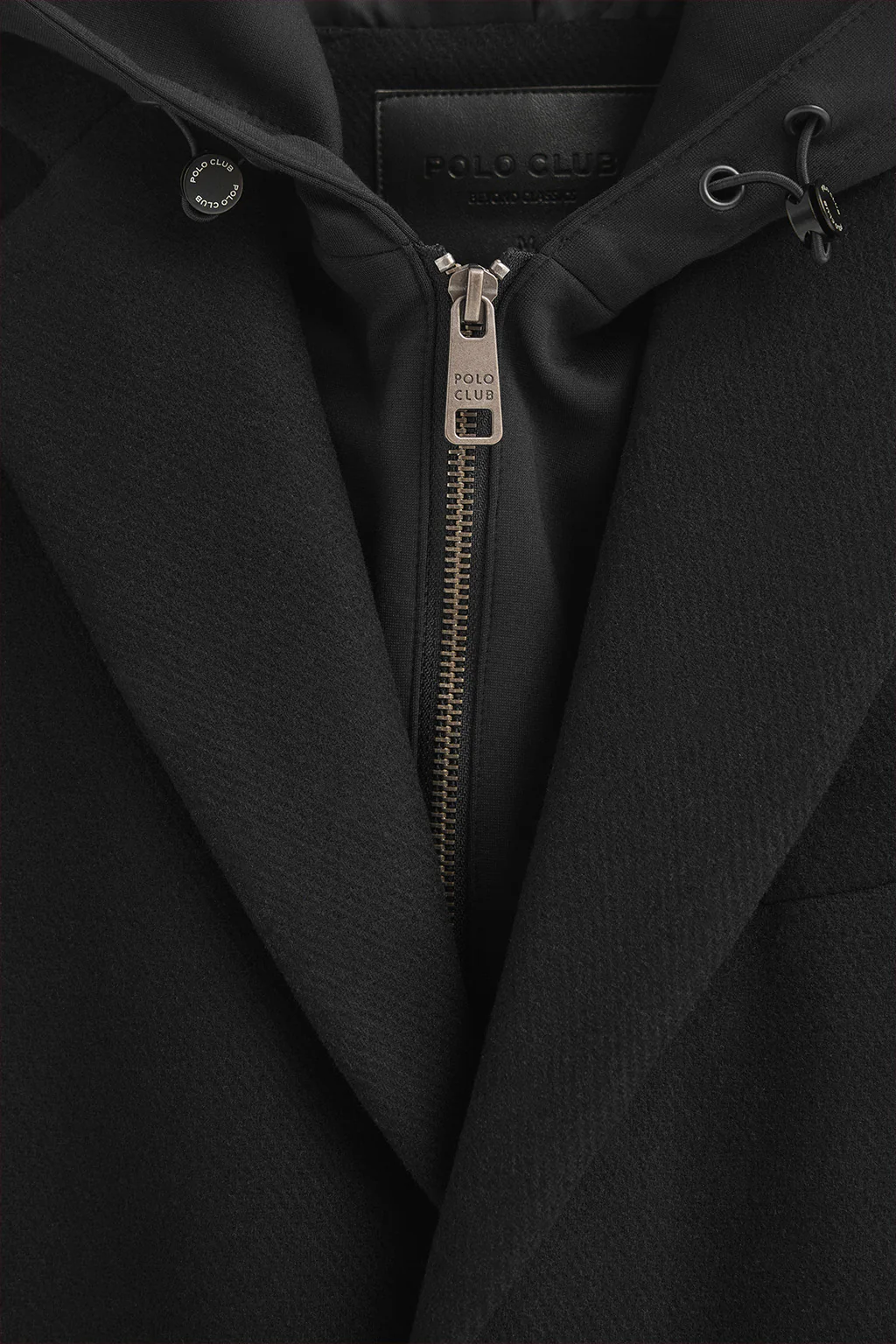 Black coat Clement with Polo Club logo - Image 7