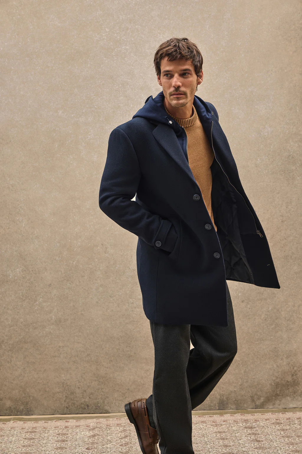 Navy-blue coat Clement with Polo Club logo - Image 2
