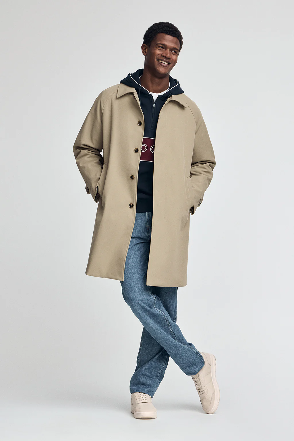 Stone-grey coat Clemson with Polo Club logo