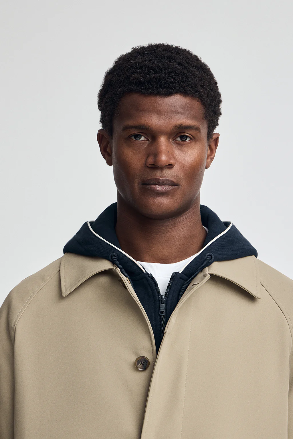 Stone-grey coat Clemson with Polo Club logo - Image 3