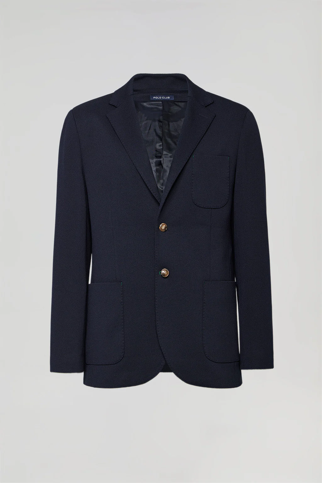 Navy-blue buttoned blazer with Polo Club detail - Image 9