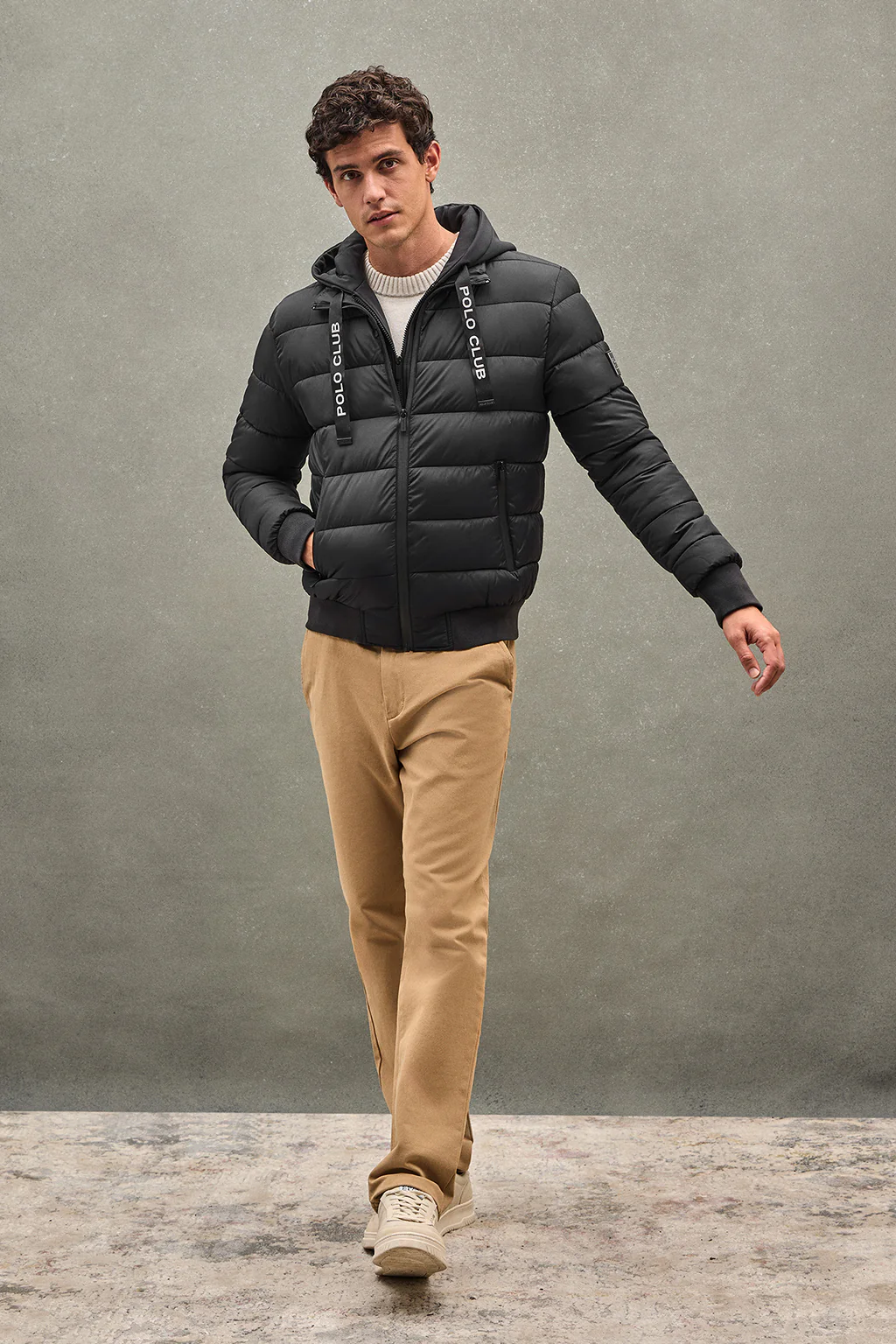 Black jacket Comet with Polo Club logo - Image 4