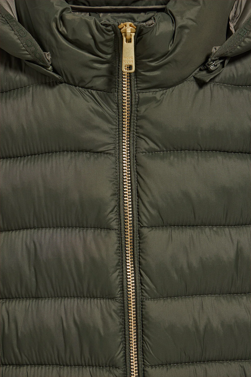 Green ultralight jacket Corey with detachable hood and PC embroidery - Image 7