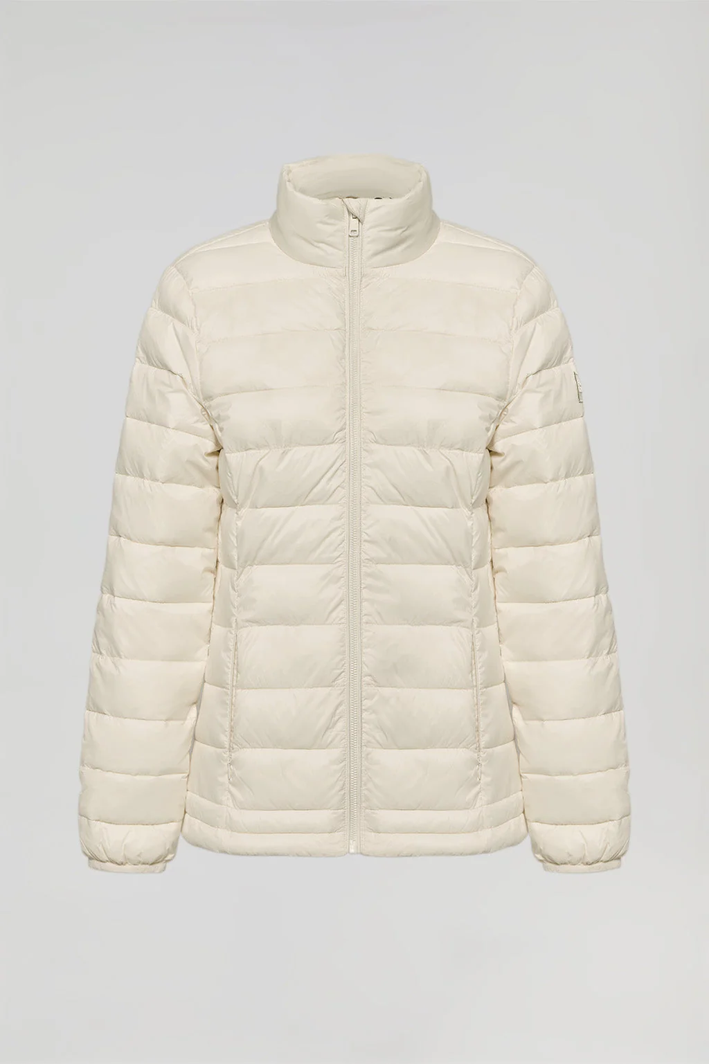 Beige ultralight Costa jacket with logo - Image 11