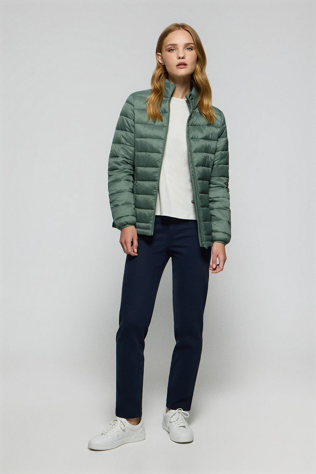 Green ultralight Costa jacket with logo - Image 3