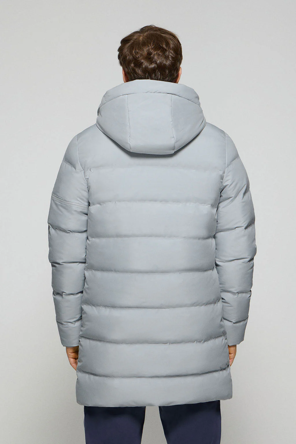 Grey coat Courchevel with detachable hood and Polo Club details - Image 7