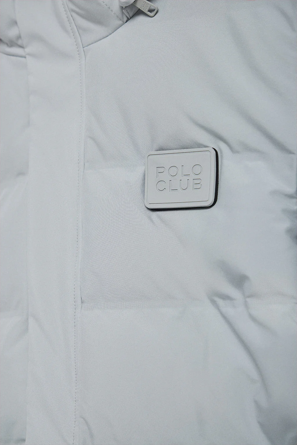 Grey coat Courchevel with detachable hood and Polo Club details - Image 9