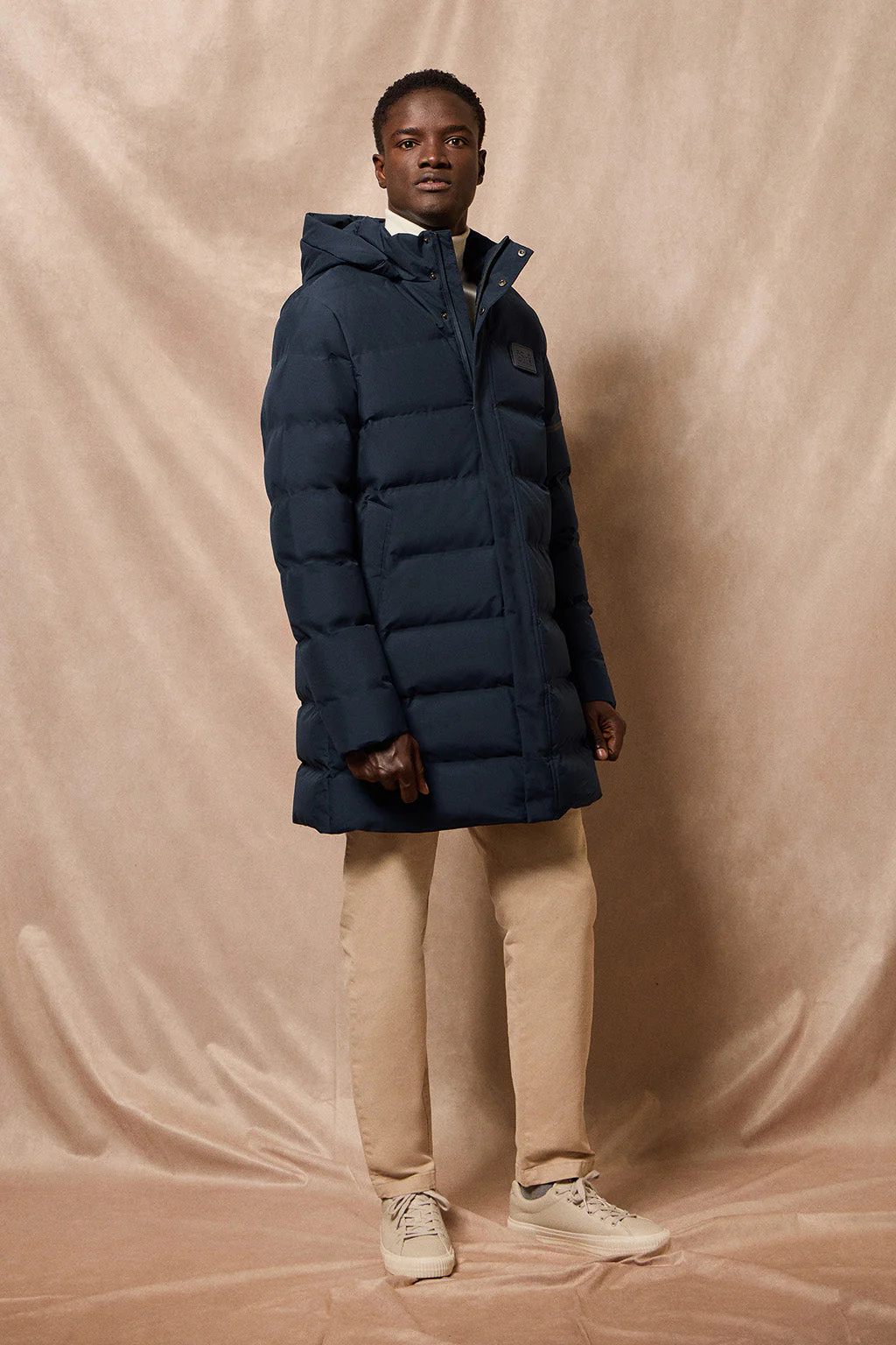 Navy-blue coat Courchevel with detachable hood and Polo Club details - Image 6