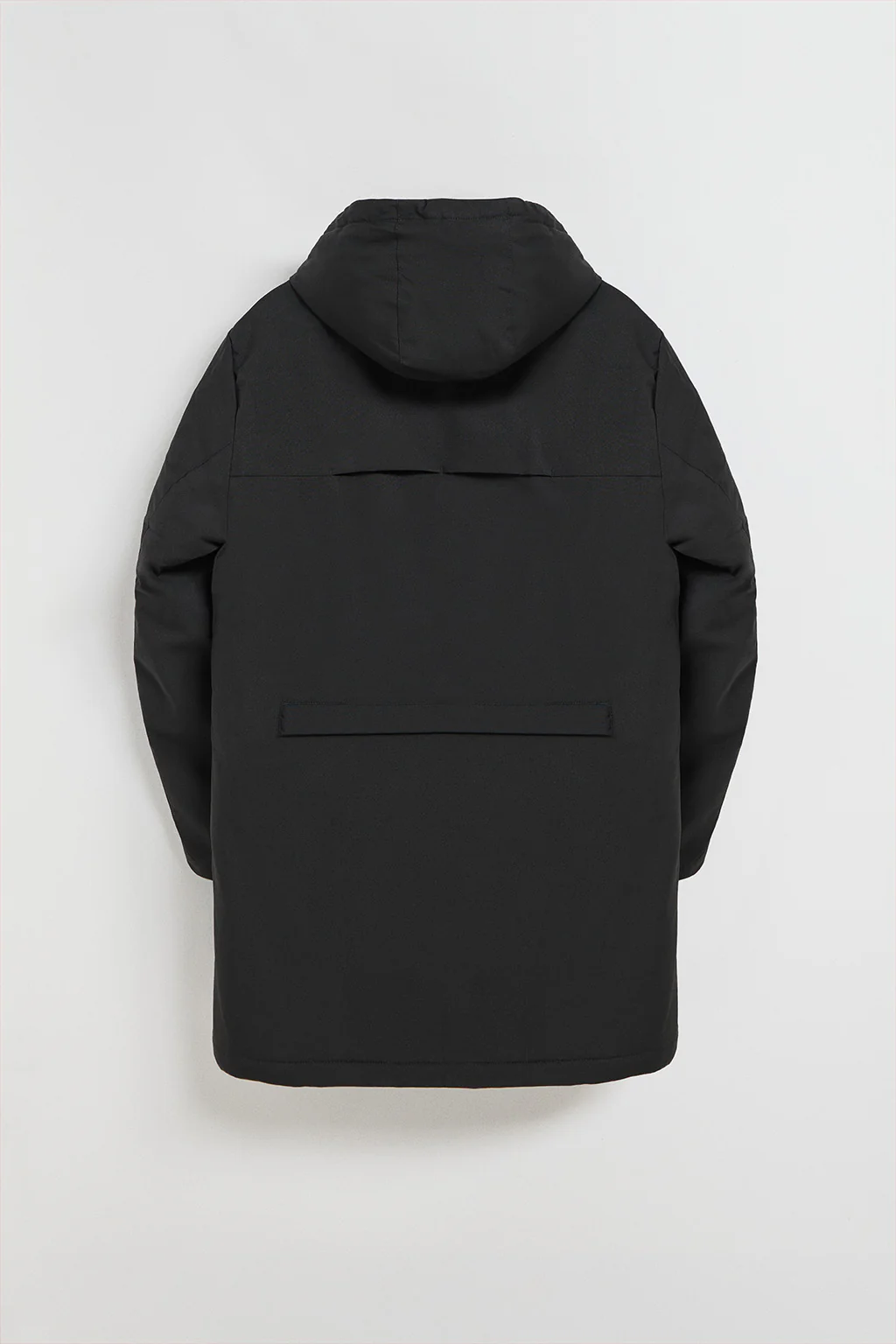 Black puffer coat with hood and bi-coloured Polo Club patch - Image 10