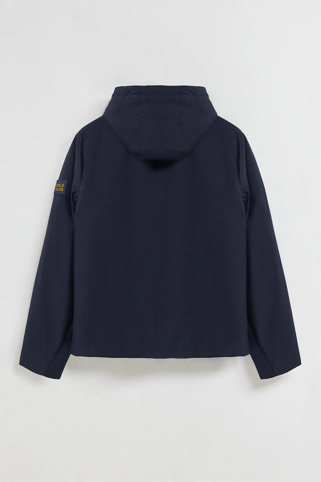 Navy-blue technical jacket with hood and bi-coloured Polo Club patch - Image 10