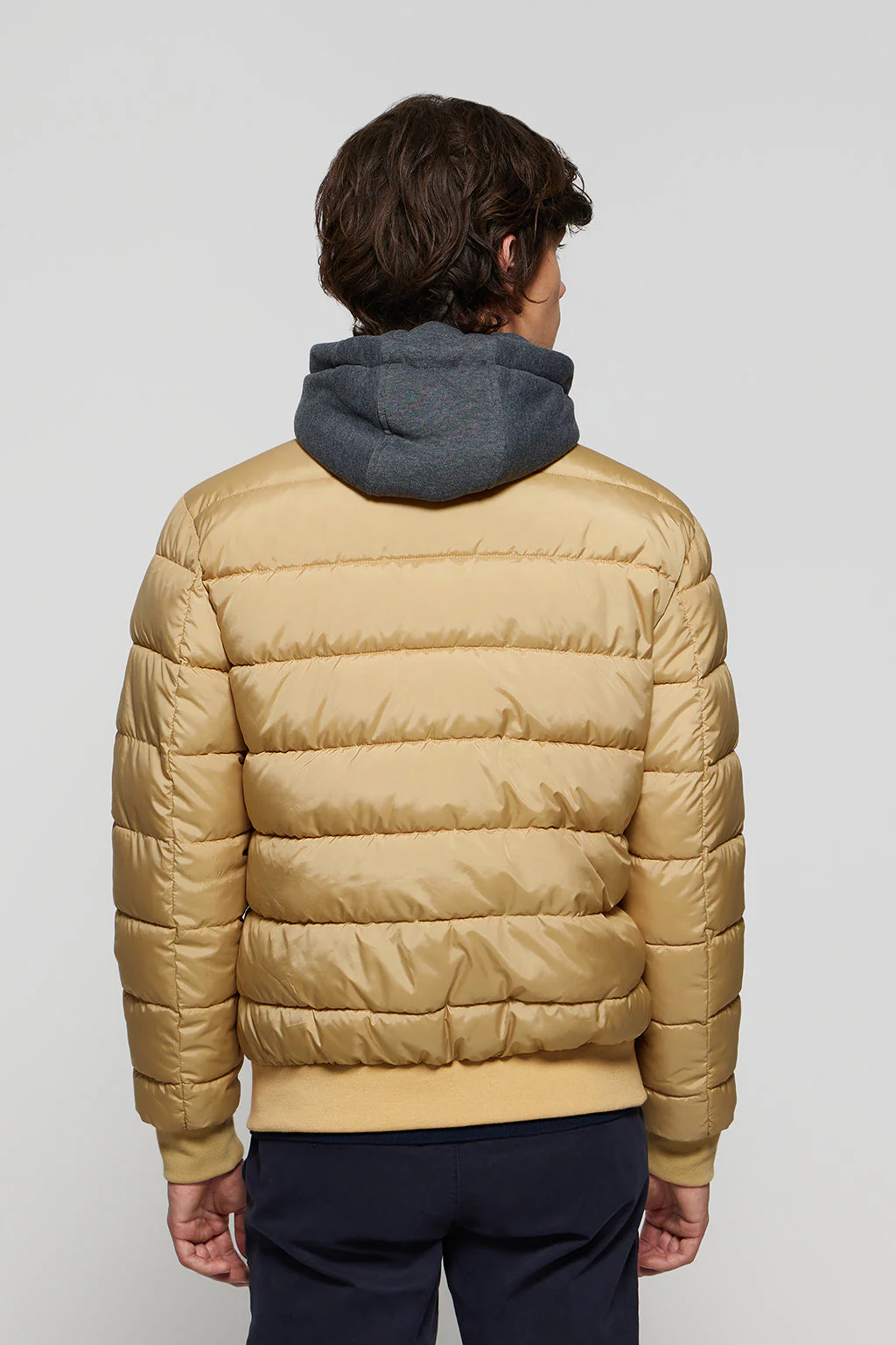 Camel Dolomite puffer jacket with Polo Club patch - Image 4