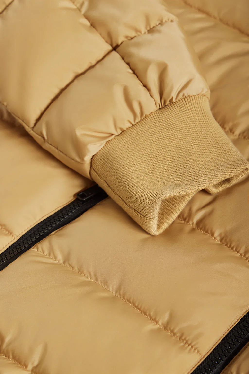 Camel Dolomite puffer jacket with Polo Club patch - Image 7