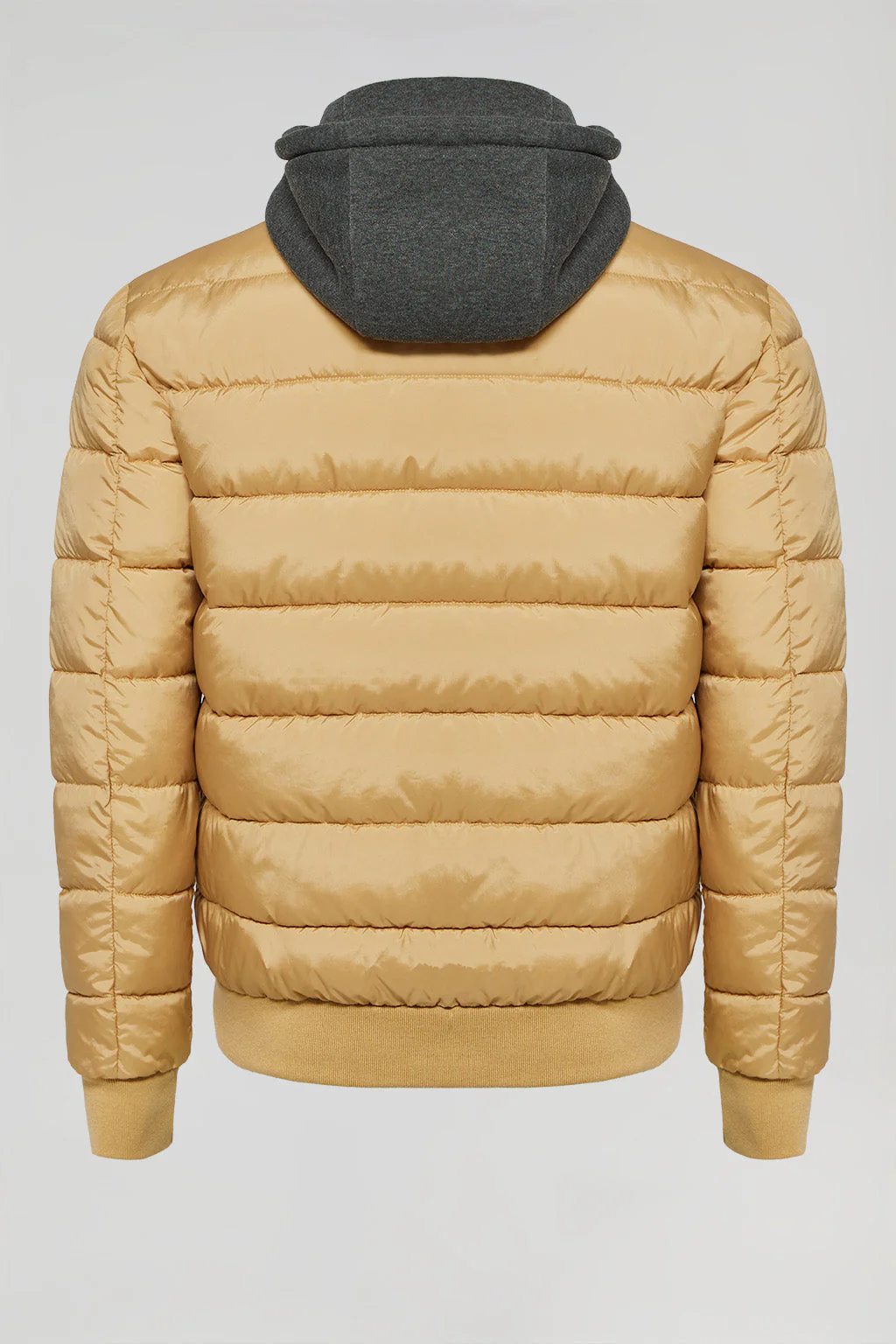 Camel Dolomite puffer jacket with Polo Club patch - Image 9