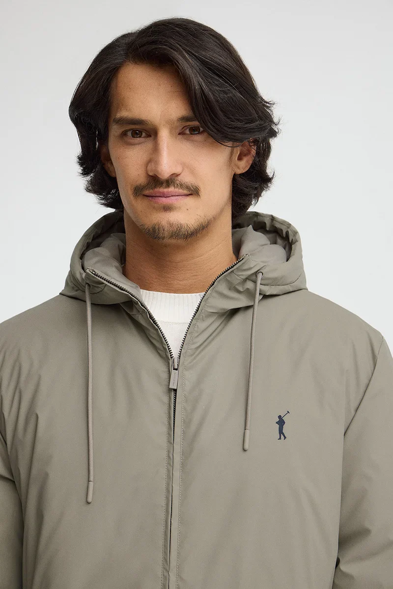 Stone-grey jacket Dorsey with Rigby Go logo - Image 3