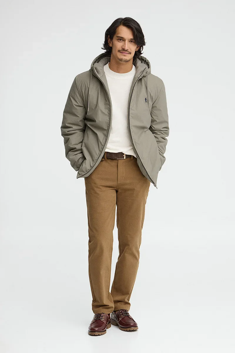 Stone-grey jacket Dorsey with Rigby Go logo - Image 4