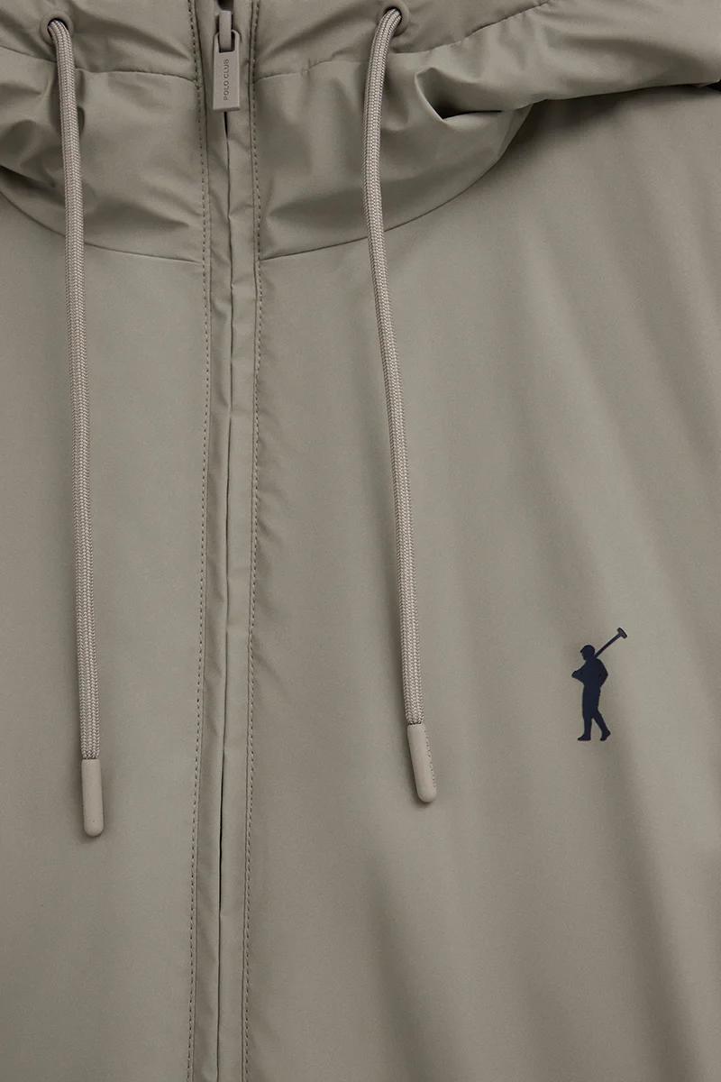 Stone-grey jacket Dorsey with Rigby Go logo - Image 7