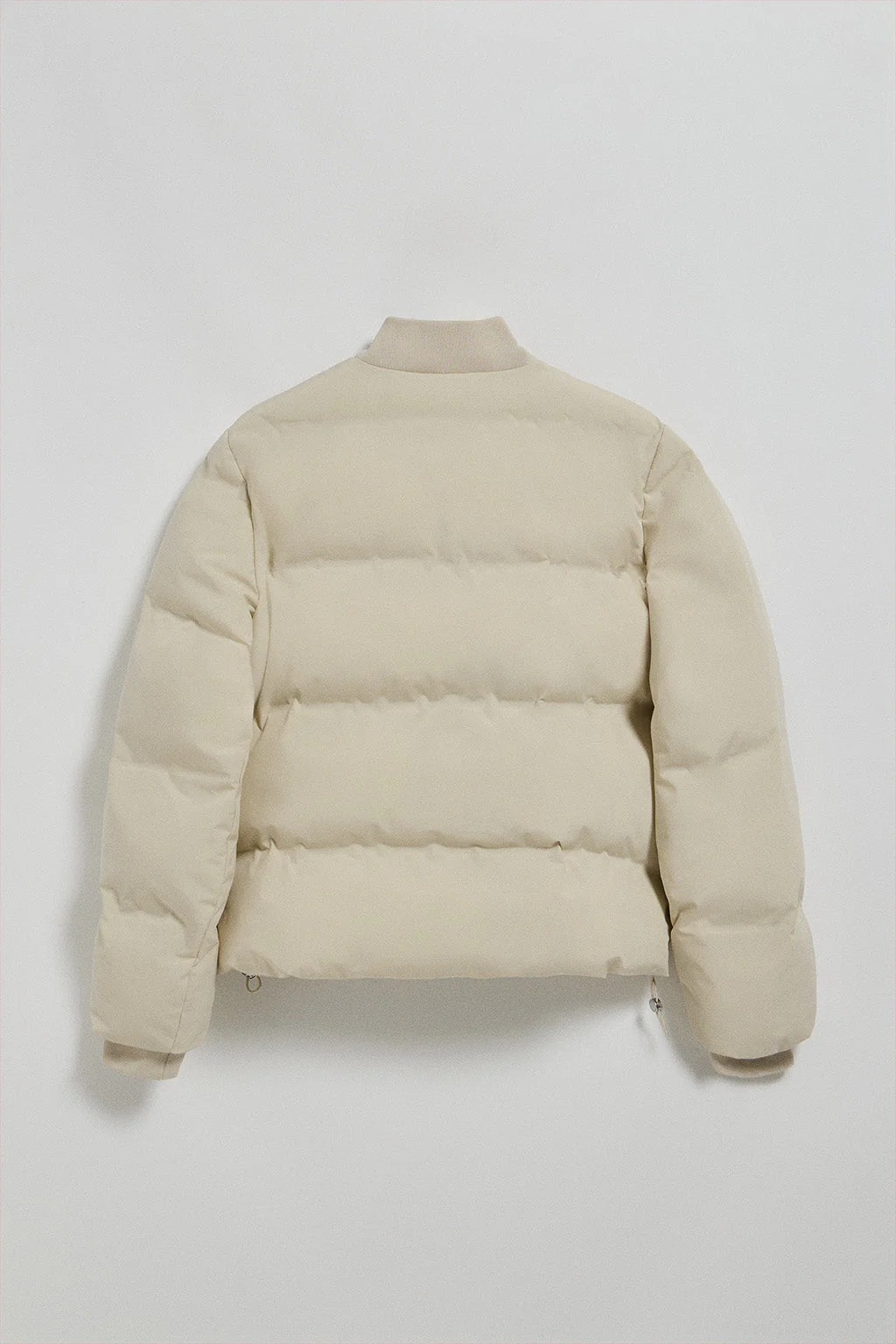 Beige puffer bomber Dubai with Polo Club details - Image 10