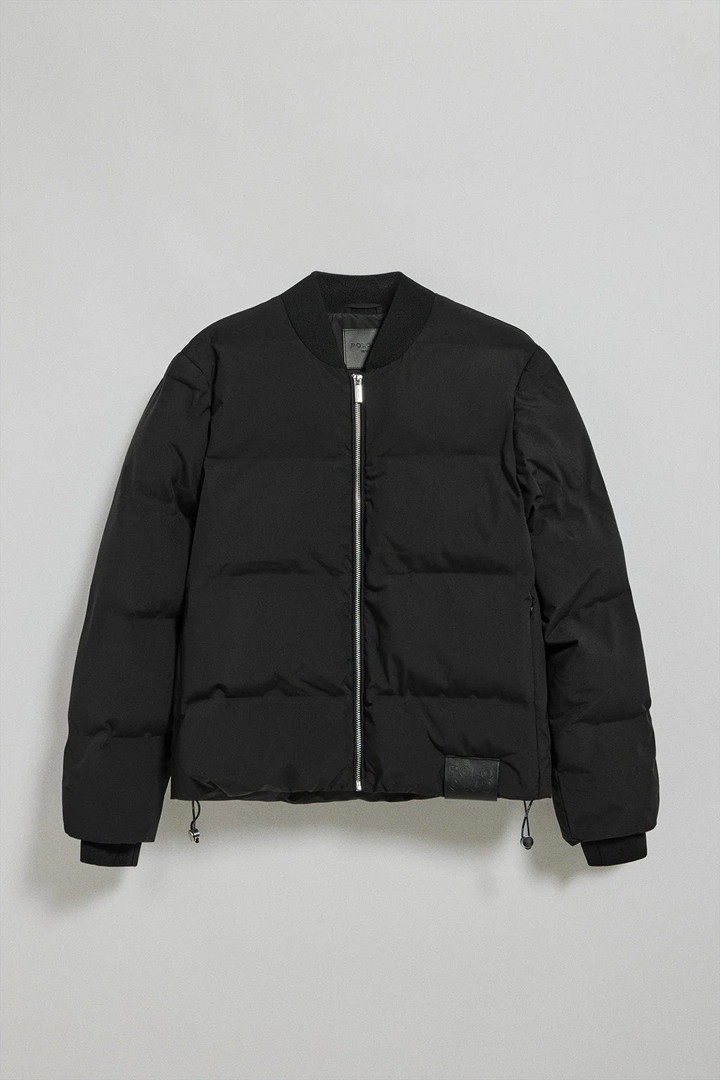 Black puffer bomber Dubai with Polo Club details - Image 11