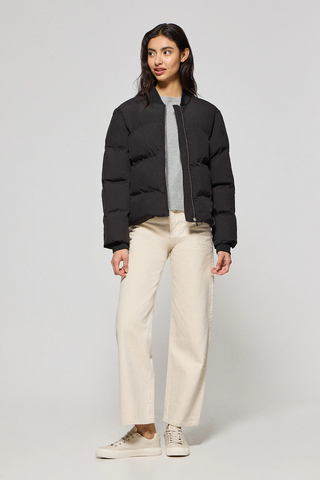 Black puffer bomber Dubai with Polo Club details - Image 3