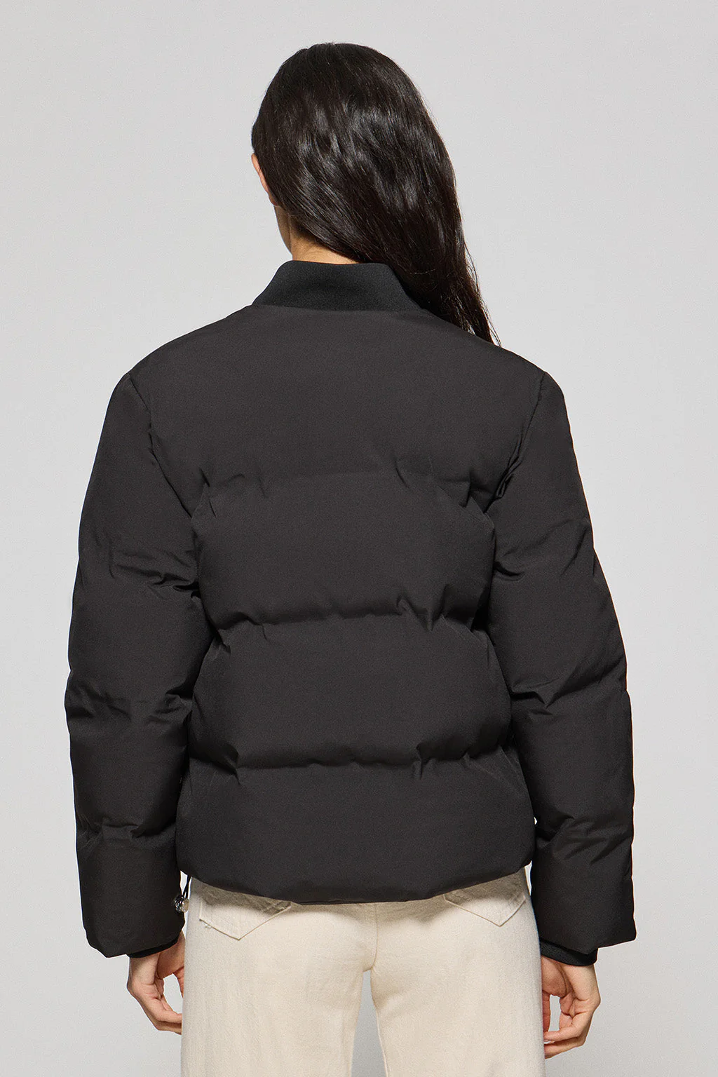 Black puffer bomber Dubai with Polo Club details - Image 6