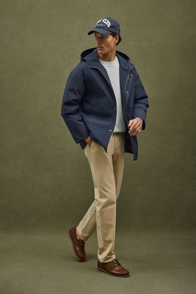 Navy-blue puffer jacket Ellington with Polo Club rubberised logo - Image 2