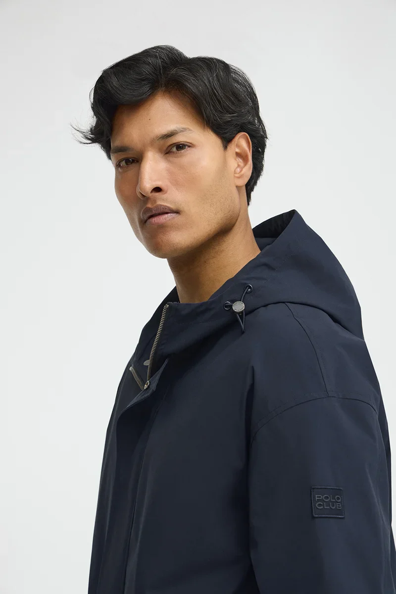 Navy-blue puffer jacket Ellington with Polo Club rubberised logo - Image 3
