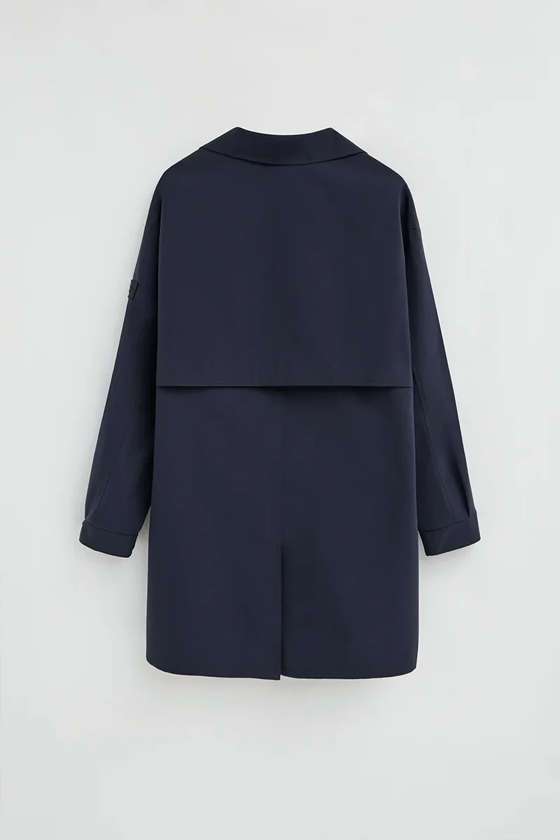 Navy-blue trench coat Ellington with Polo Club rubberised logo - Image 10