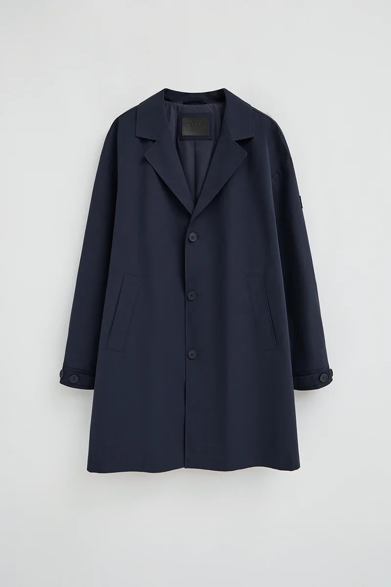 Navy-blue trench coat Ellington with Polo Club rubberised logo - Image 7
