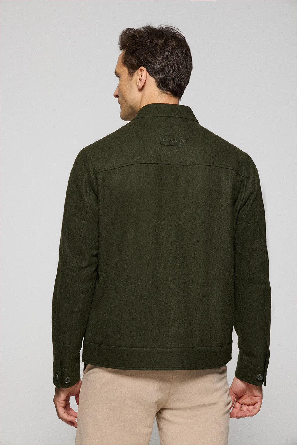 Khaki bomber Exeter with Polo Club details - Image 5