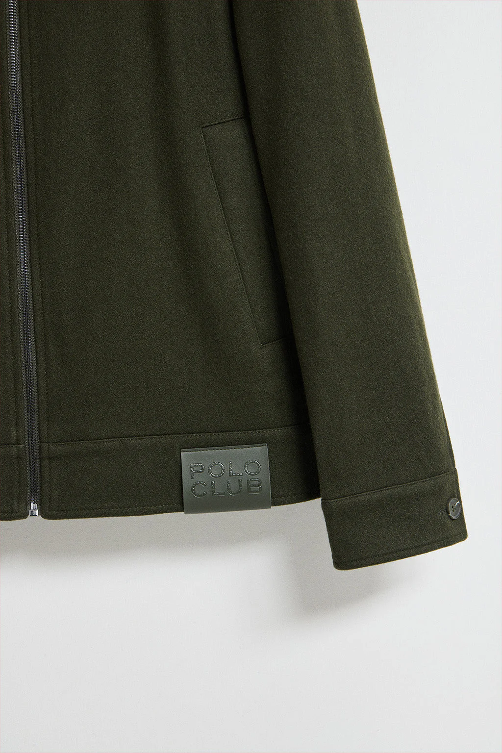Khaki bomber Exeter with Polo Club details - Image 8