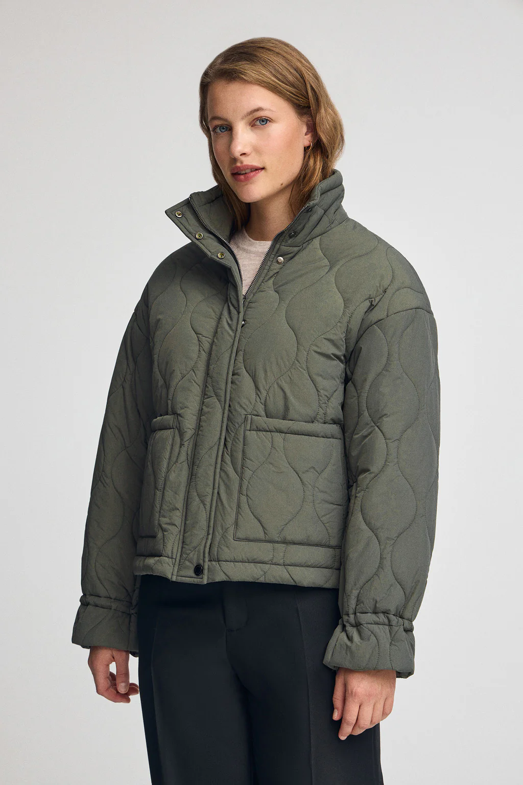 Forest-green jacket Gadea with Polo Club logo