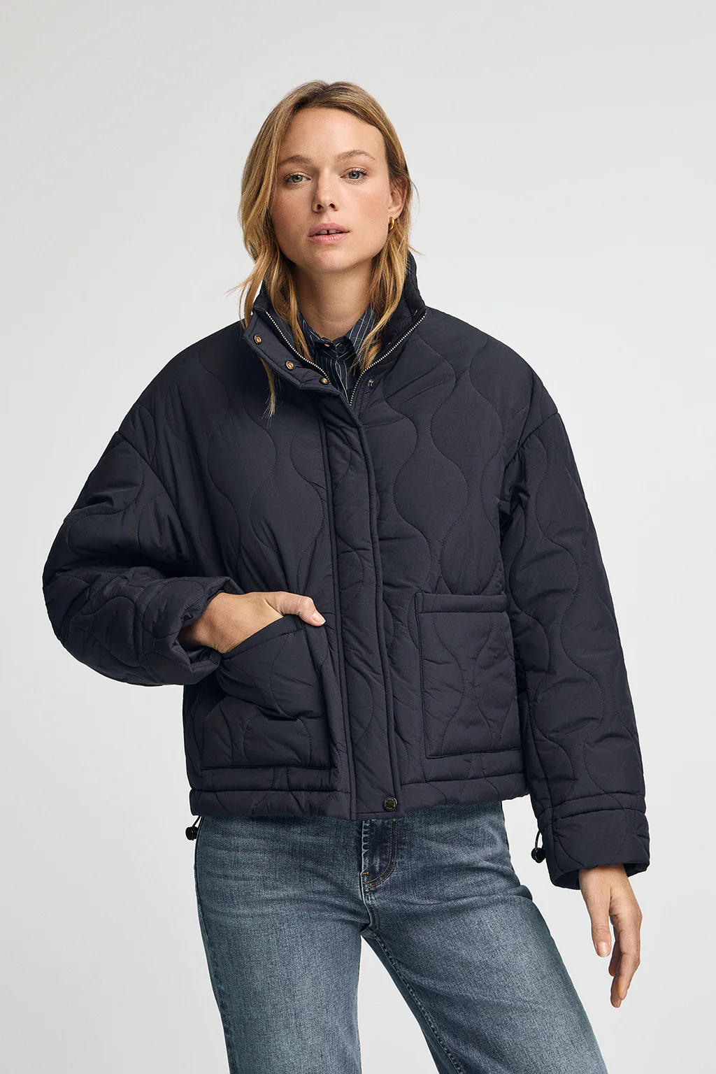 Navy-blue jacket Gadea with Polo Club logo - Image 2