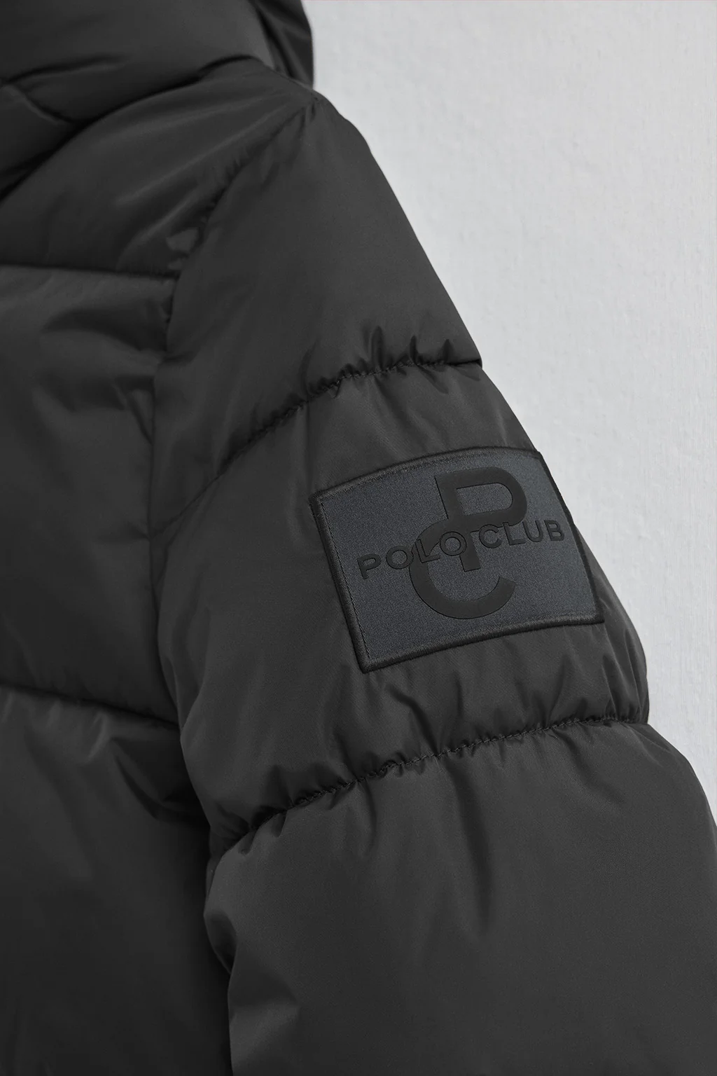 Black jacket Gaia Reversible with Polo Club logo - Image 8